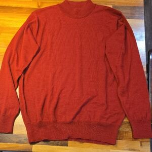 ​Franco Ponti Italy | Merino Wool Blend Mock Neck Sweater - Burgundy